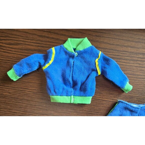 Vintage 1980s Barbie Ken? Clone Mod? Fashion Doll Clothes 4pc Lot Sweats Workout - Picture 9 of 16